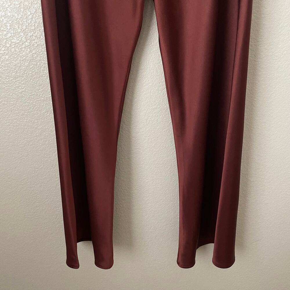 La Ligne Pants Womens Large Spice Colby Satin Wide Leg Pull On Quiet Luxury - Picture 5 of 11